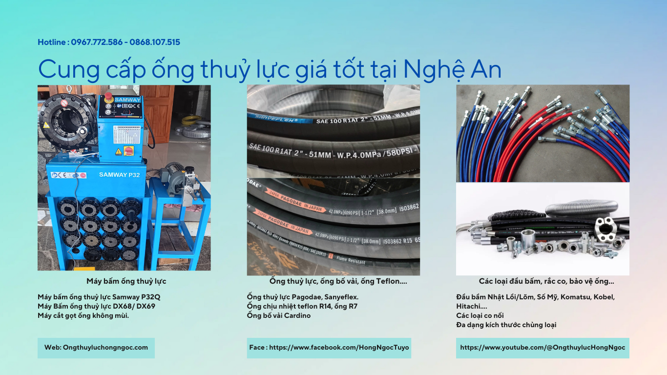 Phân Phối Ống Thủy Lực Tại Nghệ An