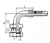 Đầu nối Komatsu - Liên xô lõm
