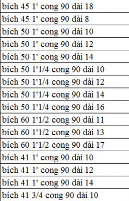 bích cong dài