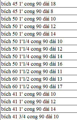 Mặt Bích Cong 90 Độ - Dài