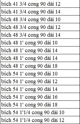 Mặt Bích Cong 90 Độ - Dài
