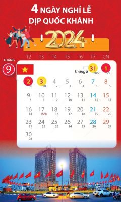 lịch nghỉ lễ quốc khánh
